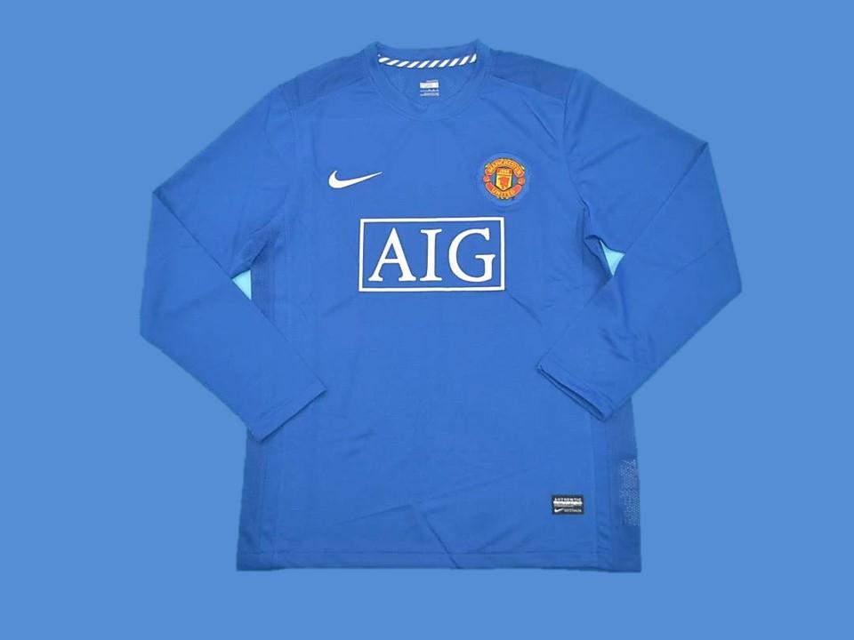 Manchester United 2007 2008 Long Sleeve Away Jersey