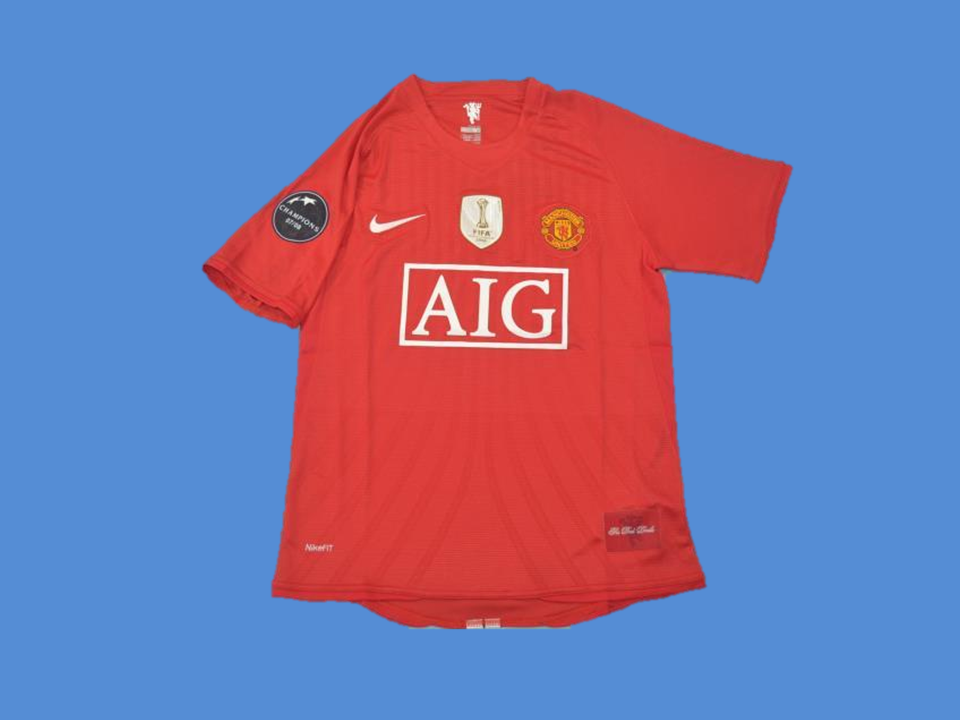 Manchester United 2008 2009 Short Sleeve  Jersey