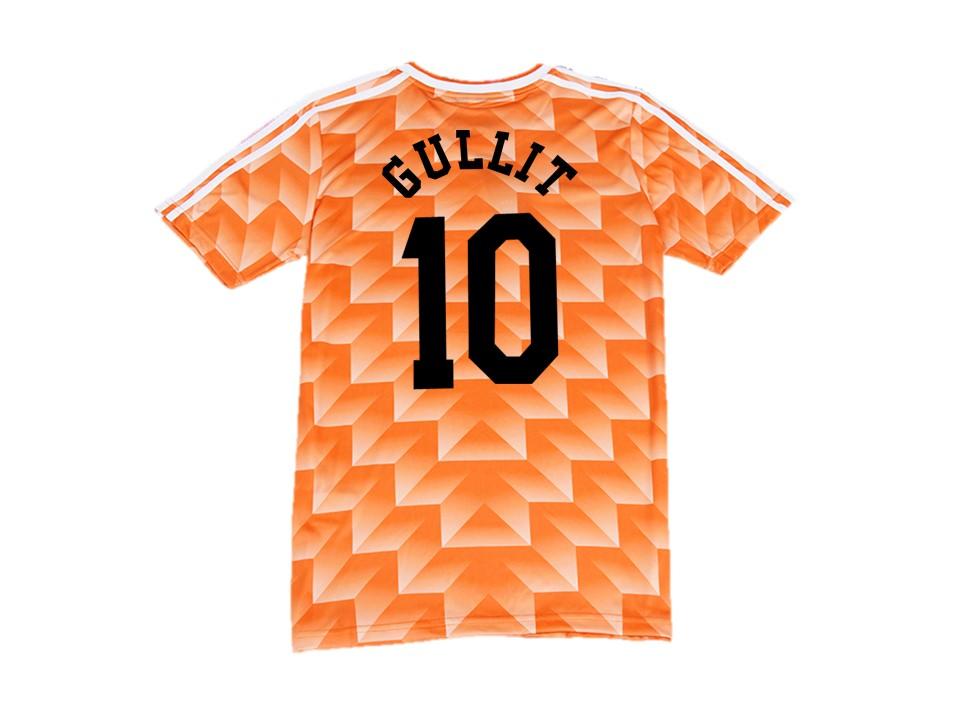 Maillot de football &#224;  domicile Van Gullit 10 des Pays-Bas 1988