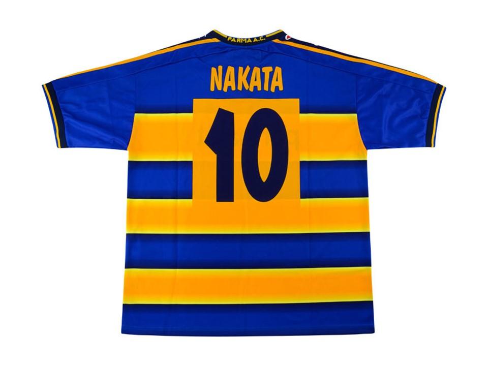 Parma 2001 2002 Nakata 10 Home Football Shirt Soccer Jersey