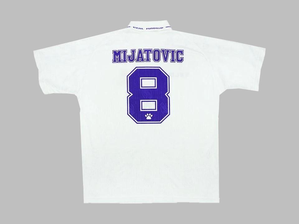 Real Madrid 1996 1997 Mijatovic 8 Maillot Domicile