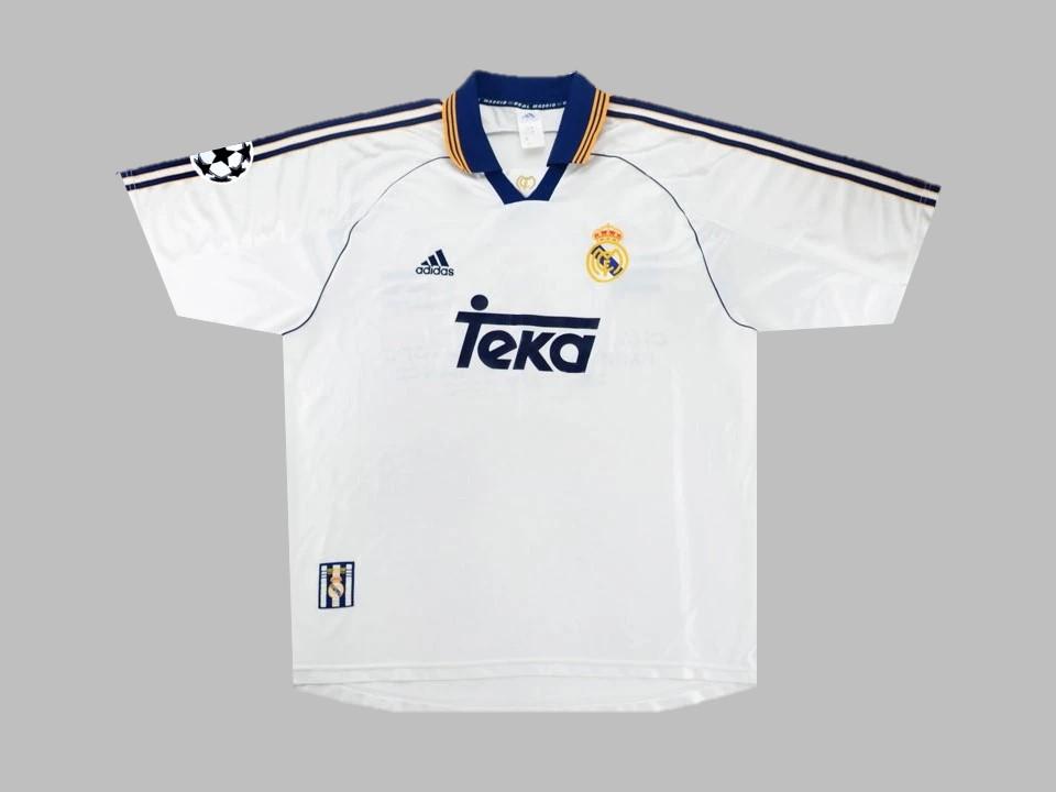 Real Madrid 1999 2000 Home Champions Shirt