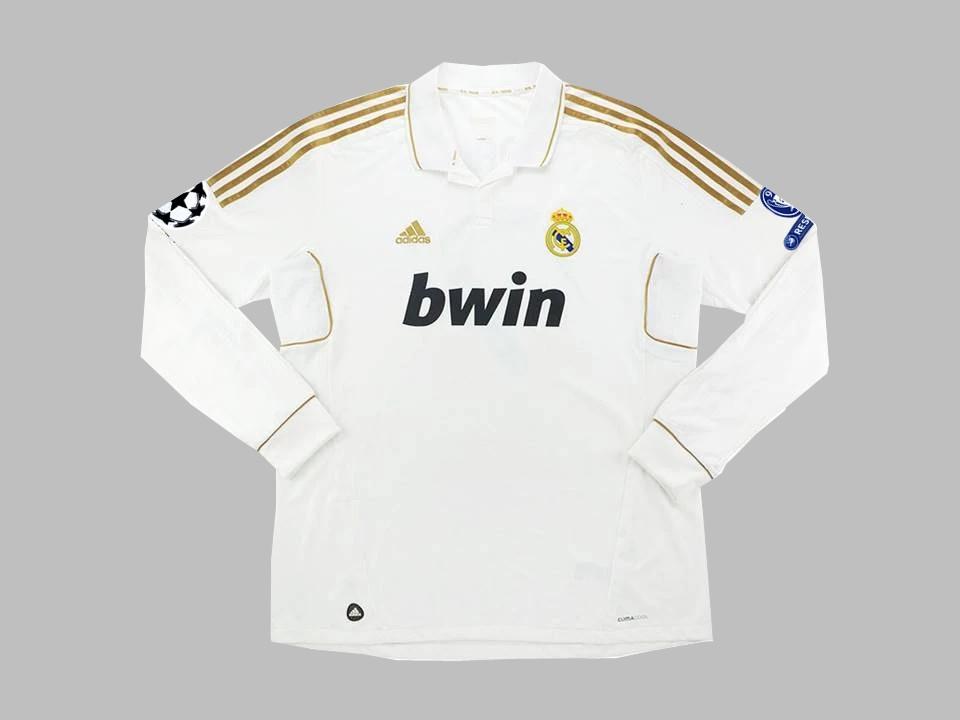 Real Madrid 2011 2012 Home Shirt Slong Sleeves Ucl