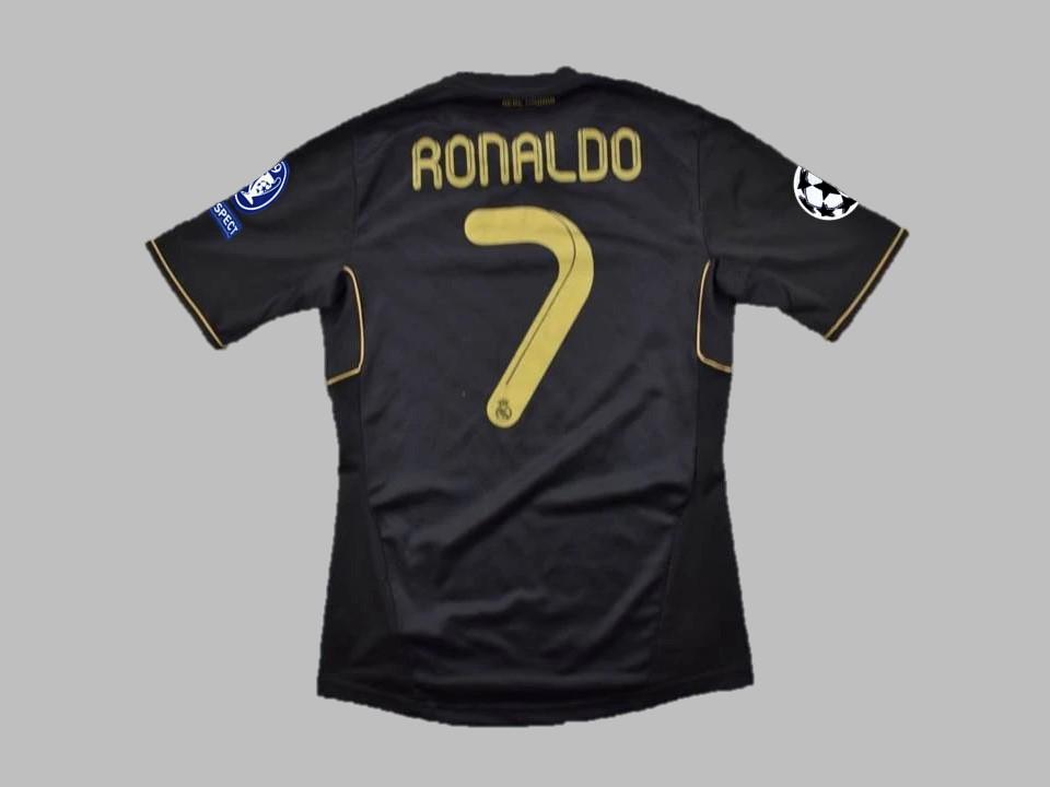 Real Madrid 2011 2012 Ronaldo 7 Away Black Shirt
