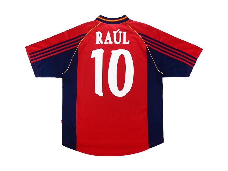 Spain 1998 Raul 10 World Cup Home Football Shirt