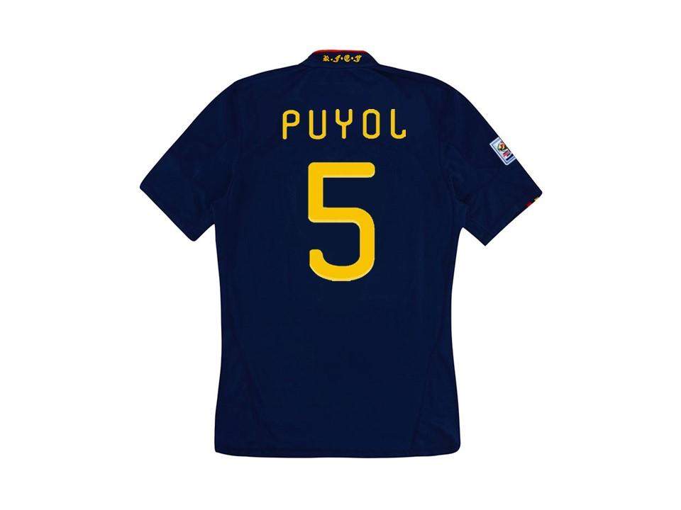 Maillot de football ext&#233;rieur de la finale de la Coupe du monde 2010 de l\'Espagne Puyol 5