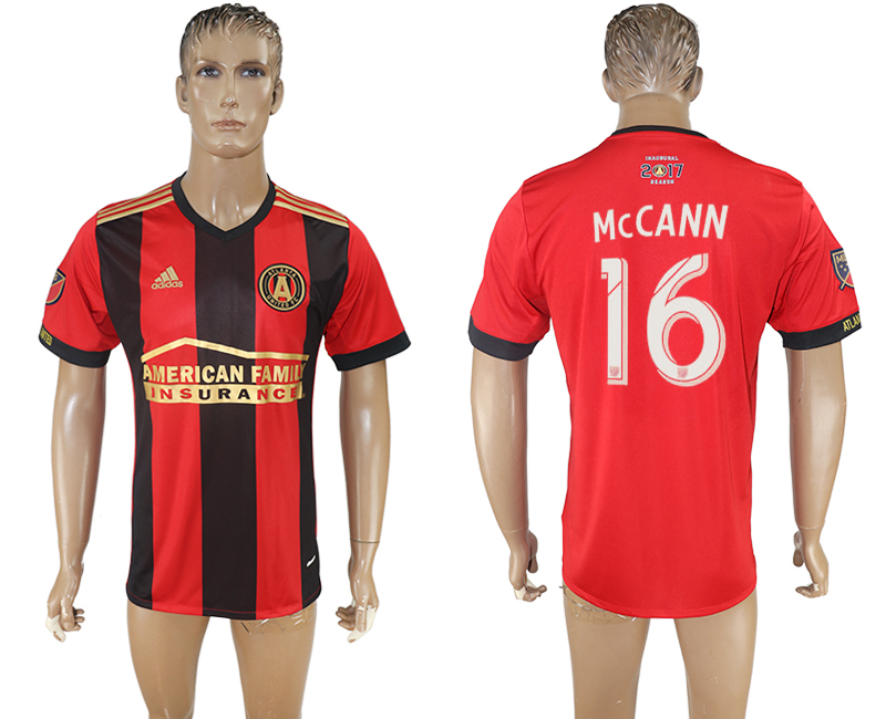 2017-2018 Atlanta United FC McCANN #16 football jersey red