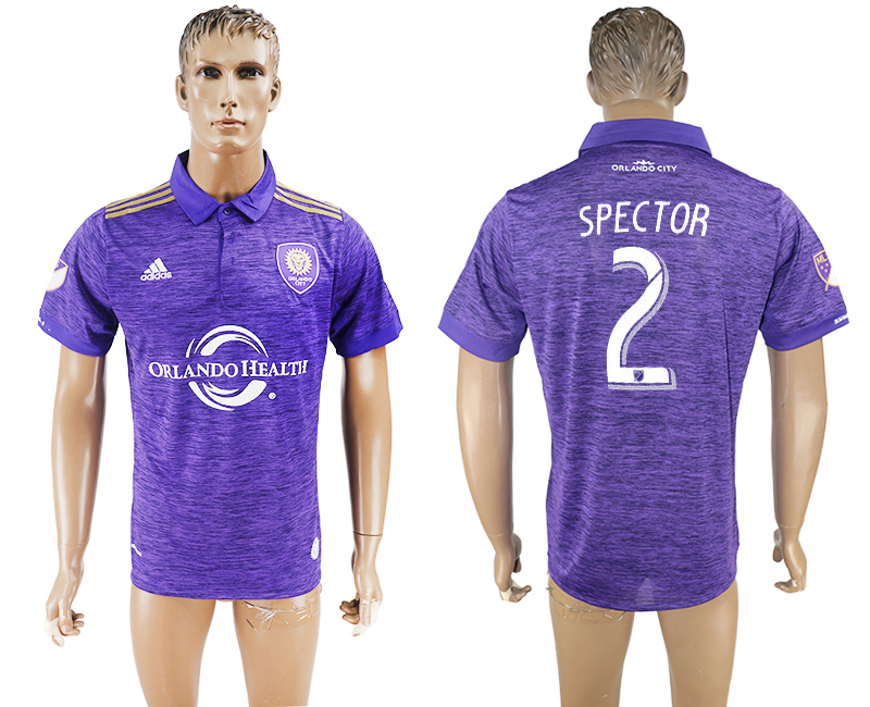 2018 Orlando City Club SPECTOR #2 FOOTBALL JERSEYS