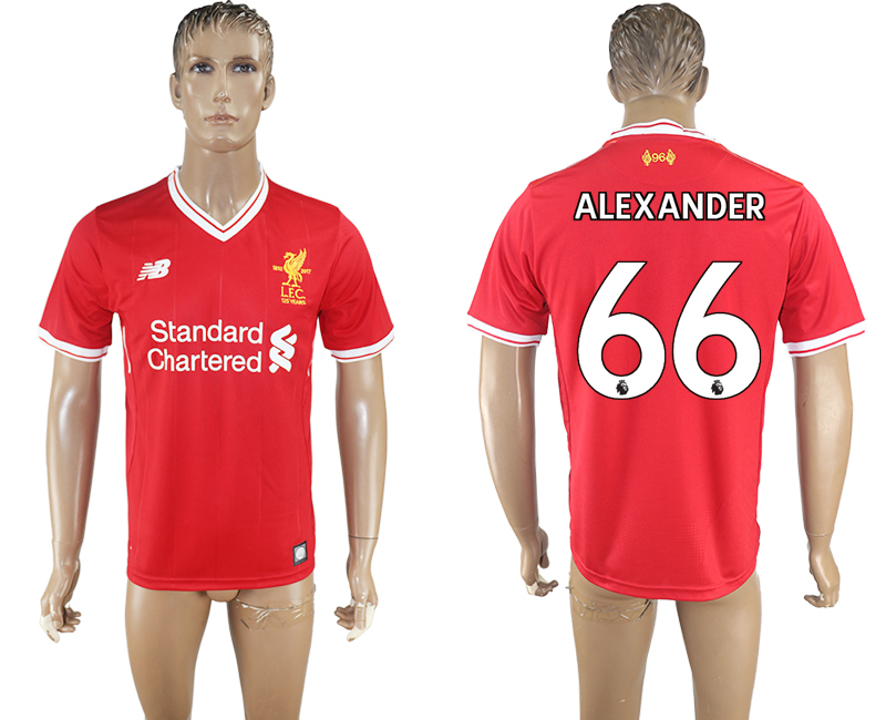 2017-2018 Liverpool ALEXANDER #66 FOOTBALL JERSEY RED