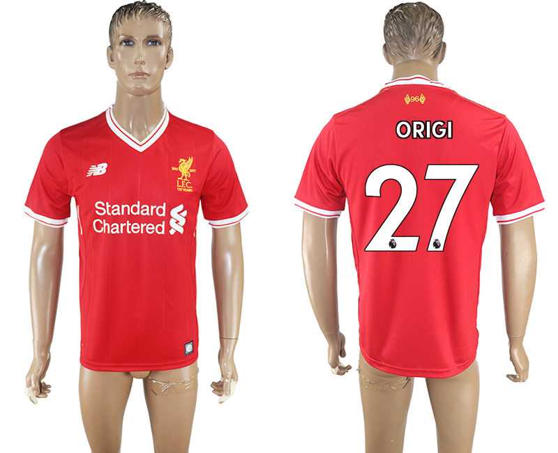 2017-2018 Liverpool ORIGI #27 FOOTBALL JERSEY RED