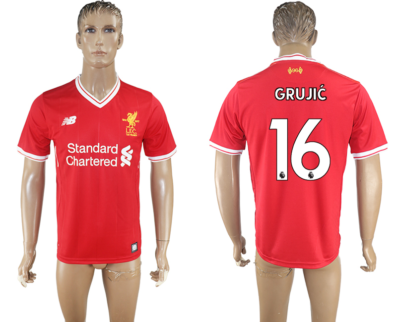 2017-2018 Liverpool GRUJIC #16 FOOTBALL JERSEY RED