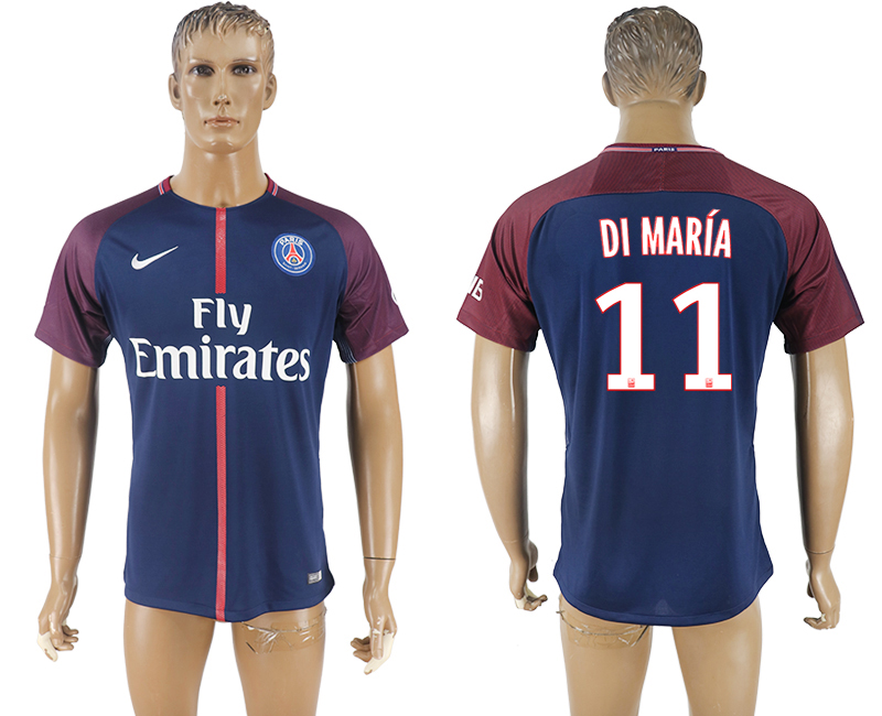 2018 PSG FOOTBALL JERSEYS DI MARIA #11 BLUE