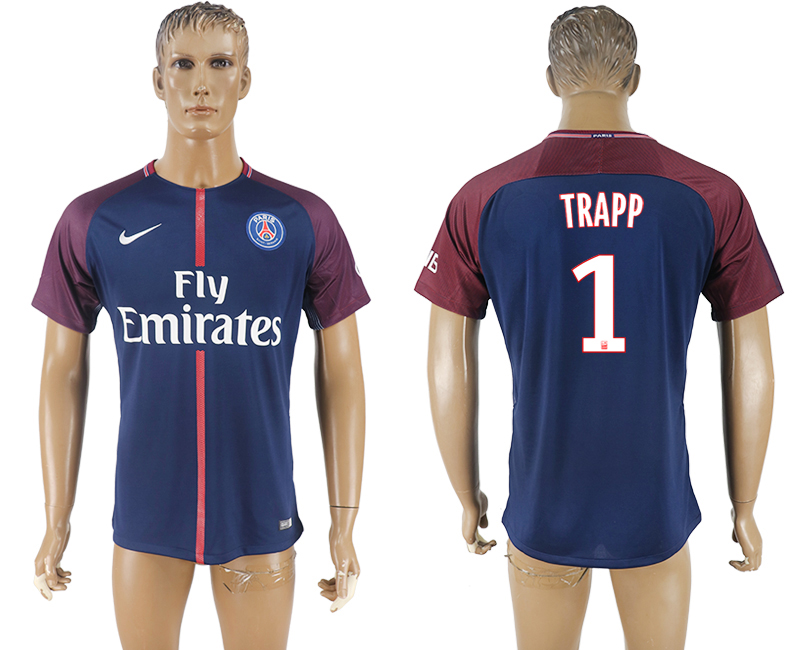 2018 PSG FOOTBALL JERSEYS TRAPP #1 BLUE