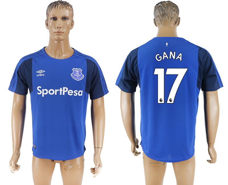 2017-2018 Everton GANA #17 FOOTBALL JERSEY