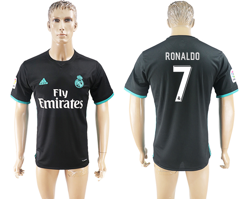 2017-2018 Real Madrid CF RONALDO #7 FOOTBALL JERSEY BLACK