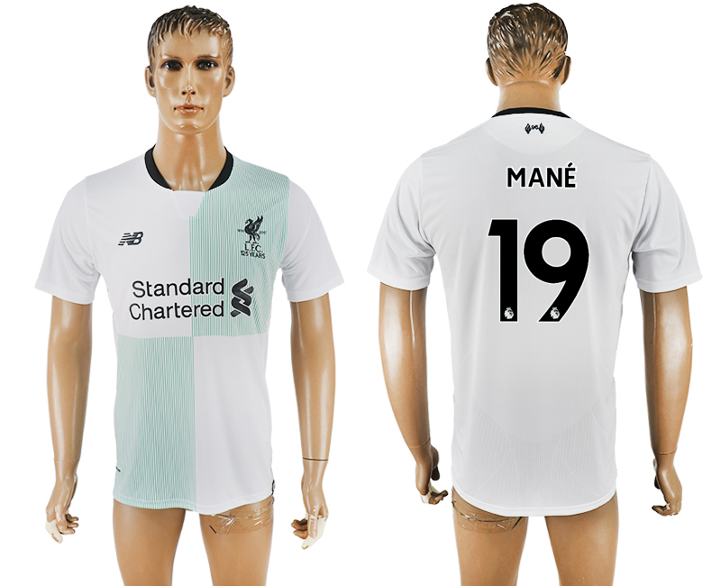 2017-2018 Liverpool MANE #19 FOOTBALL JERSEY WHITE