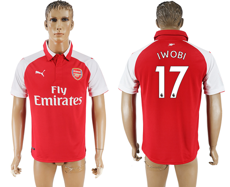 2017-2018 football jersey  Arsenal IWOBI #17