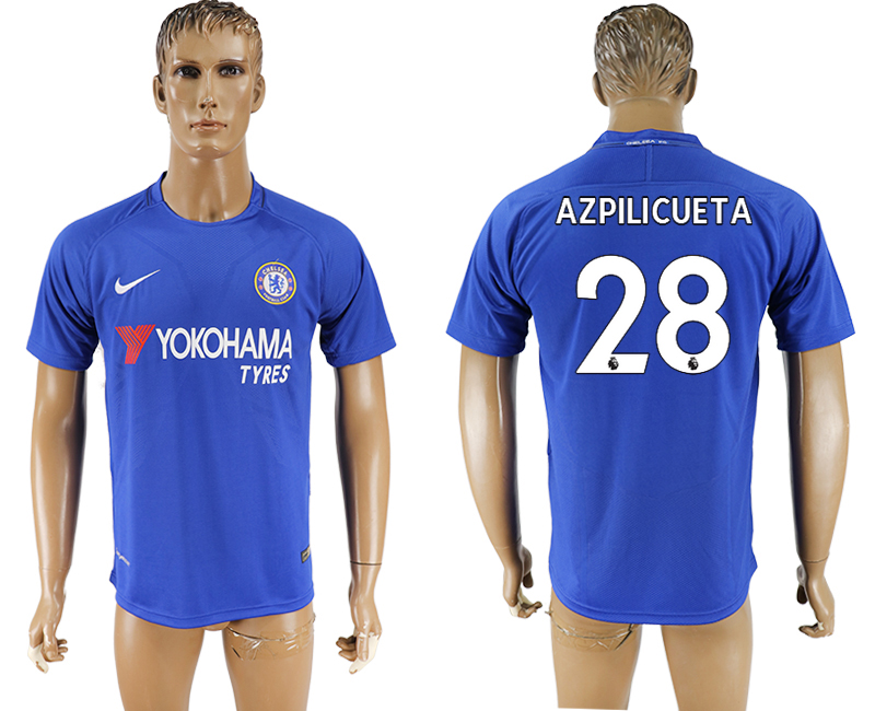 2017-2018 Chelsea Football Club AZPILICUETA #28 football jersey