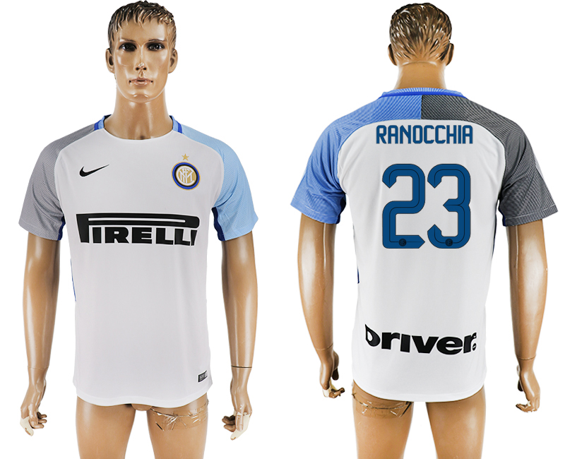 2017-2018 Inter Milano RANOCCHIA #23 FOOTBALL JERSEY WHITE