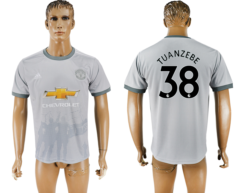 2017-2018 Manchester United TUANZEBE #38 football jersey  grey