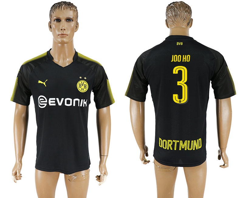 2018 Borussia Dortmund JOO HO #3 FOOTBALL JERSEY BLACK