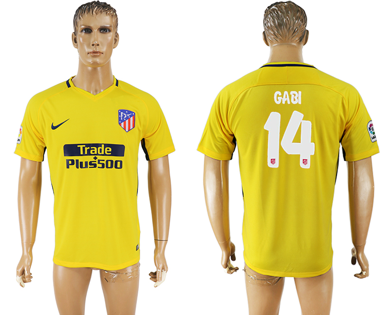 2018 Madrid S.A.D FOOTBALL JERSEY GABI #14 YELLOW