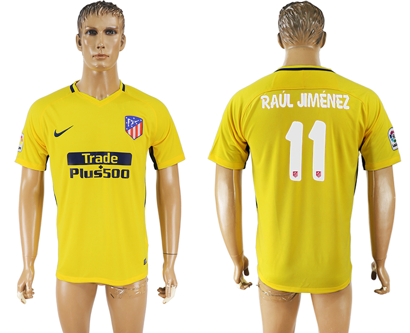 2018 Madrid S.A.D FOOTBALL JERSEY RAUL JIMENEZ #11 YELLOW