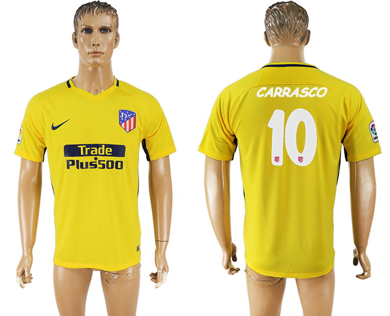 2018 Madrid S.A.D FOOTBALL JERSEY CARRASCO #10 YELLOW