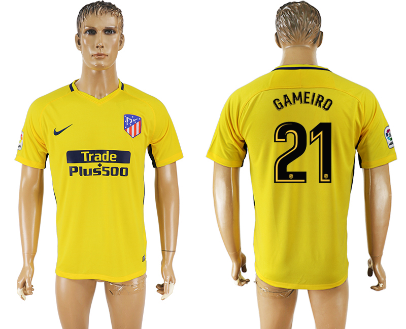 2018 Madrid S.A.D FOOTBALL JERSEY GAMEIRD #21 YELLOW