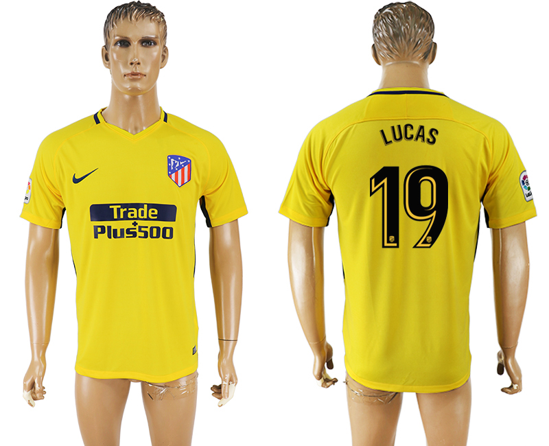 2018 Madrid S.A.D FOOTBALL JERSEY LUCAS #19 YELLOW