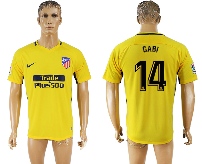 2018 Madrid S.A.D FOOTBALL JERSEY GABI #14 YELLOW