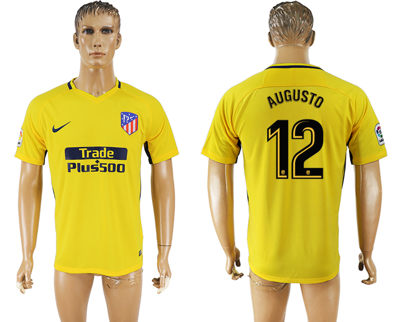 2018 Madrid S.A.D FOOTBALL JERSEY AUGUSTD #12 YELLOW