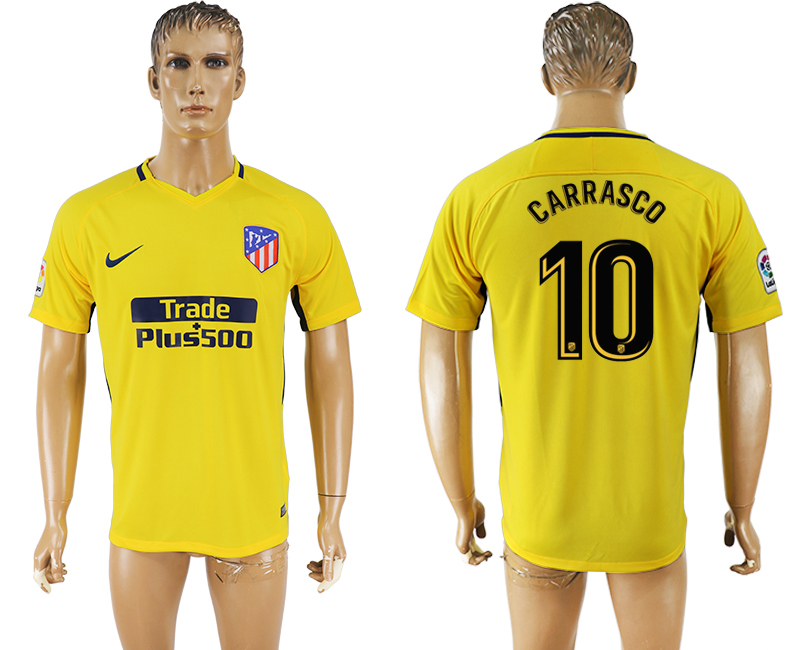 2018 Madrid S.A.D FOOTBALL JERSEY CARRASCO #10 YELLOW