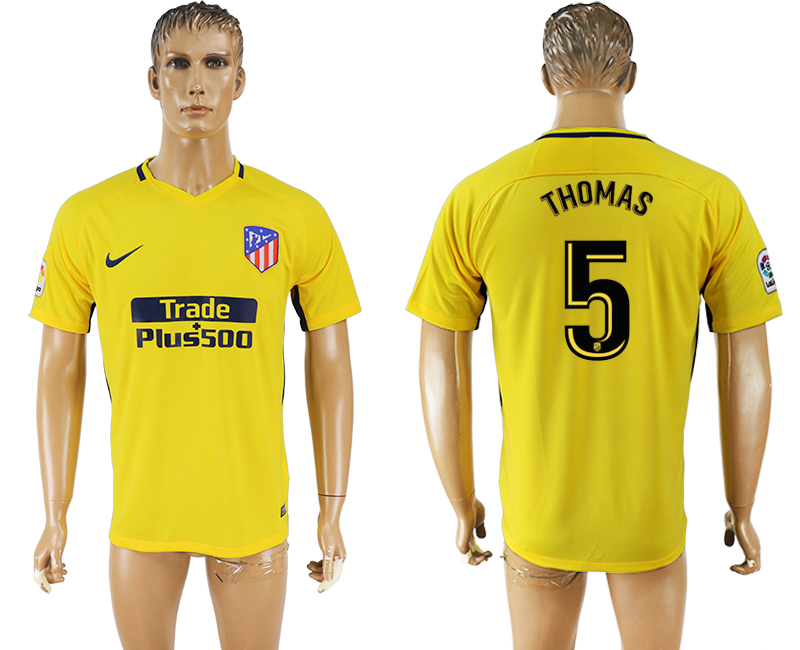 2018 Madrid S.A.D FOOTBALL JERSEY THOMAS #5 YELLOW