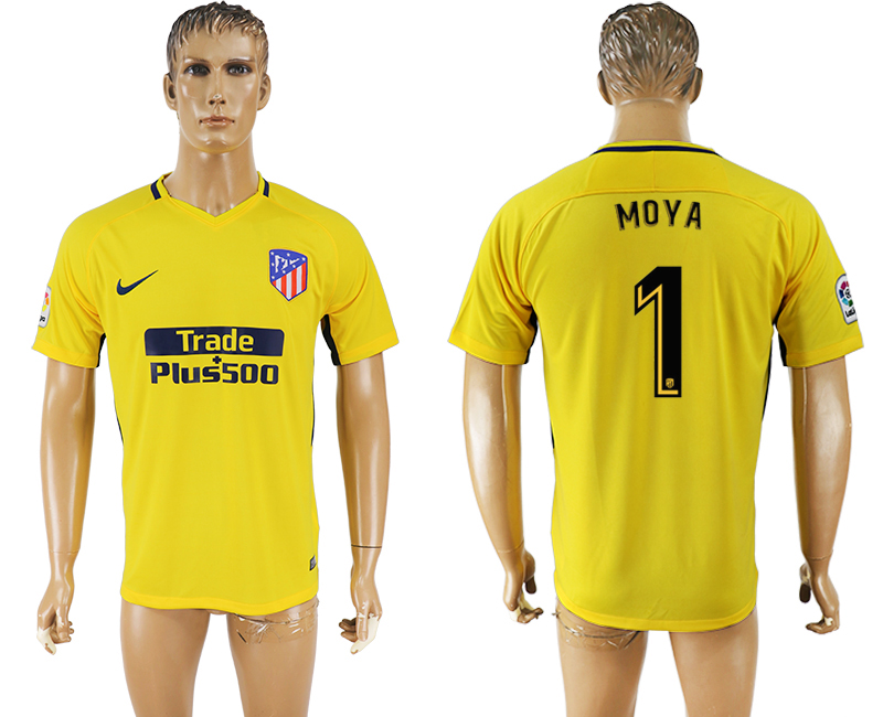 2018 Madrid S.A.D FOOTBALL JERSEY MOYA #1 YELLOW