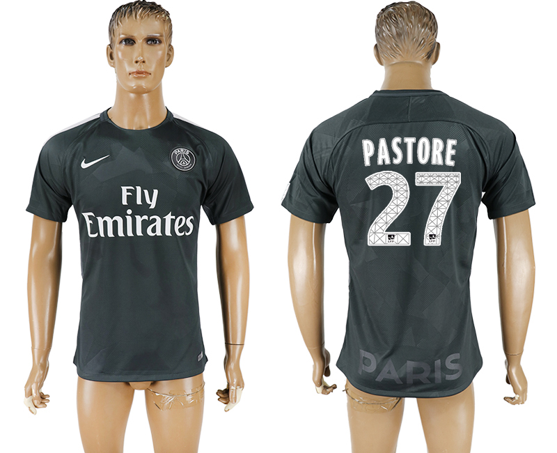 2018 PSG FOOTBALL JERSEYS PASTORE #27 BLACK