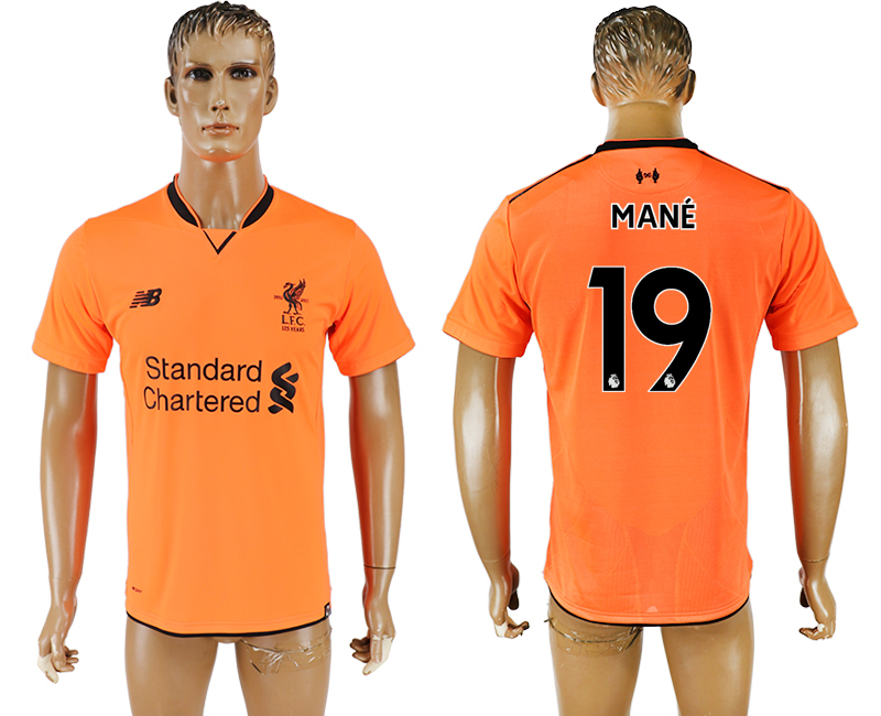 2017-2018 Liverpool MANE #19 FOOTBALL JERSEY ORANGE