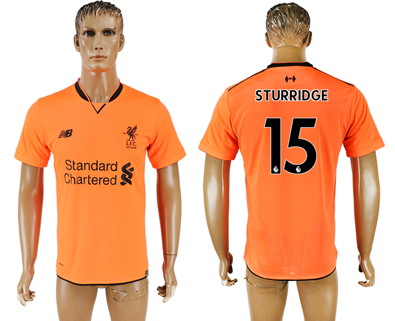 2017-2018 Liverpool STURRIDGE #15 FOOTBALL JERSEY ORANGE