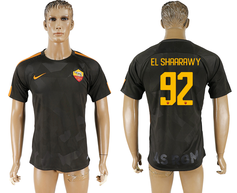 2017-2018 Associazione Sportiva Roma FOOTBALL JERSEY  EL SHAARAW