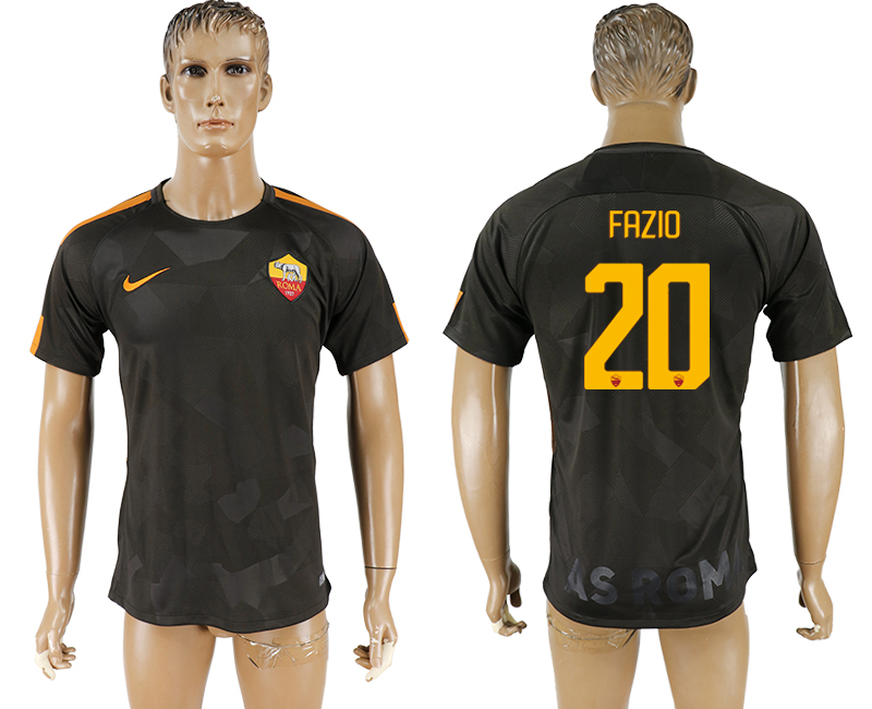 2017-2018 Associazione Sportiva Roma FOOTBALL JERSEY  FAZIO #20