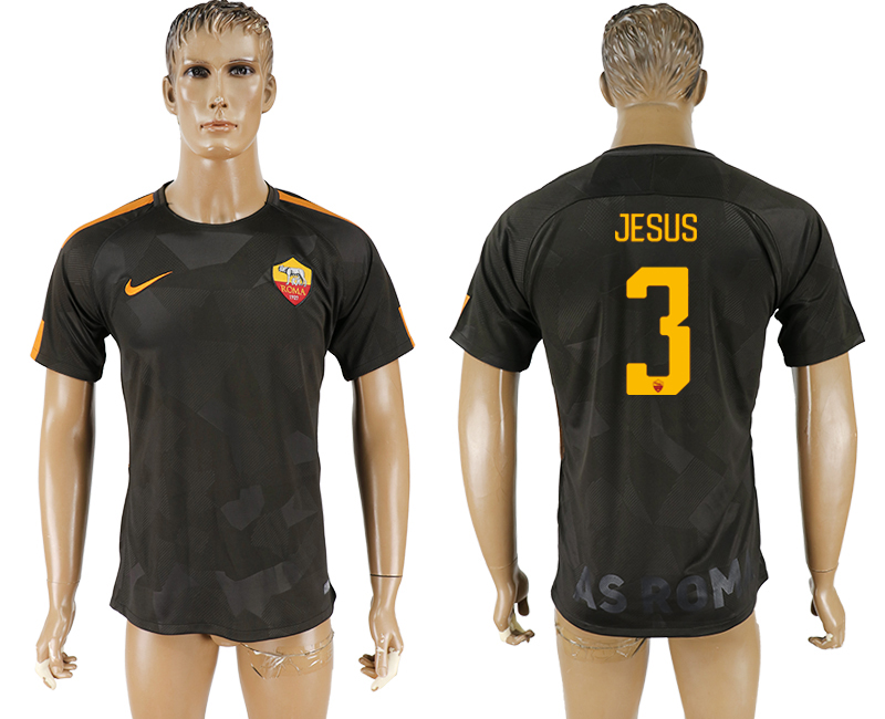 2017-2018 Associazione Sportiva Roma FOOTBALL JERSEY  JESUS #3 B