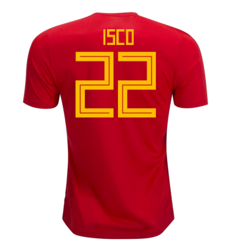 2018-19 Maillot Espagne domicile (isco 22) Rouge