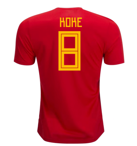 2018-19 Maillot Espagne domicile (koke 8) Rouge