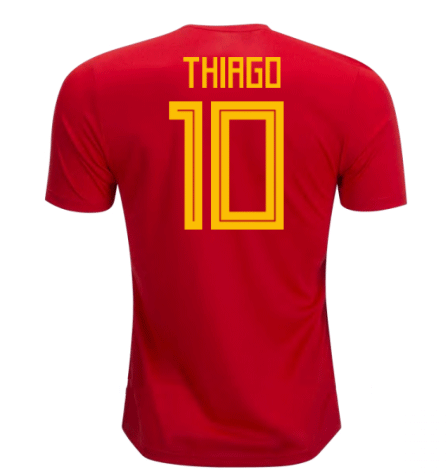 2018-19 Maillot Espagne domicile (thiago 10) Rouge