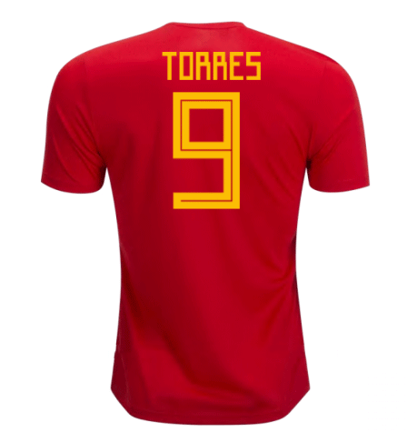 2018-19 Maillot Espagne domicile (torres 9) Rouge