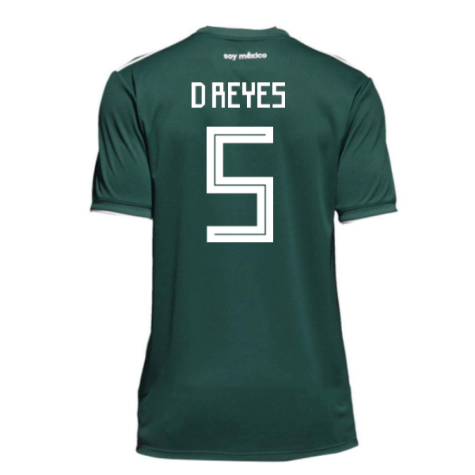 2018-19 Maillot Mexique domicile (d reyes 5) Vert