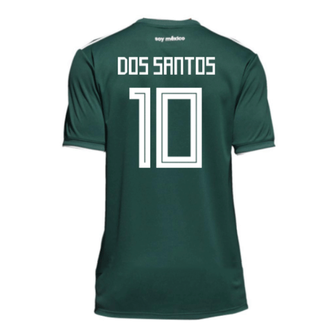 2018-19 Maillot Mexique domicile (dos santos 10) Vert