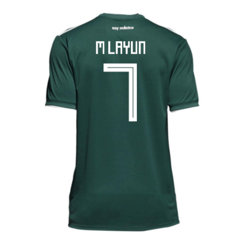 2018-19 Maillot Mexique domicile (m layun 7) Vert