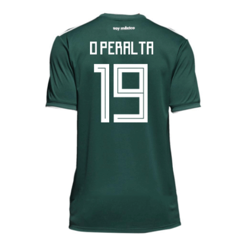 2018-19 Maillot Mexique domicile (o peralta 19) Vert