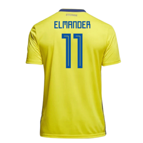 2018-19 Maillot Suede domicile (elmander 11) Jaune